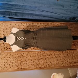 Dress with cut out detail on the chest